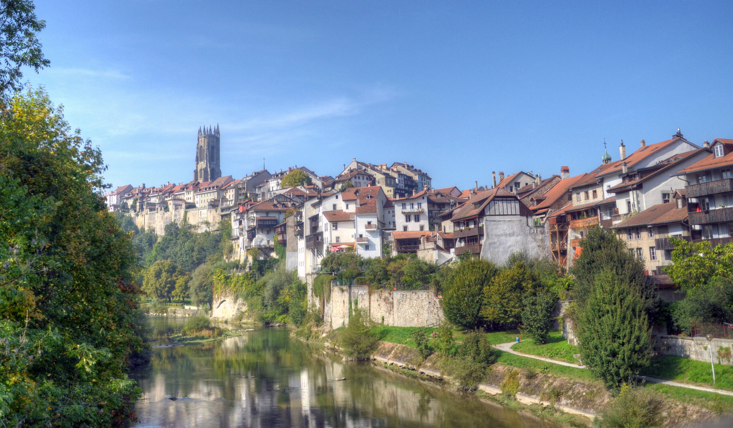 Vieille ville de Fribourg, Suisse